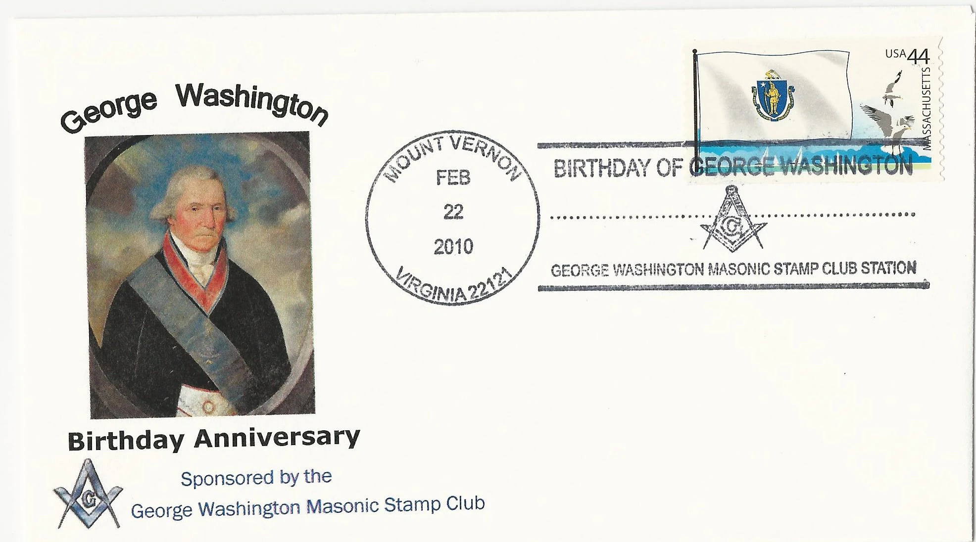George Washington Brithday Postmark #1: Mount Vernon, VA&hellip;